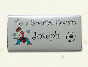 Pop Star Personalised Chocolate