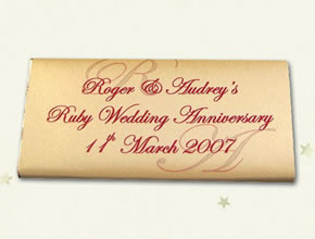 Anniversary Personalised Chocolate