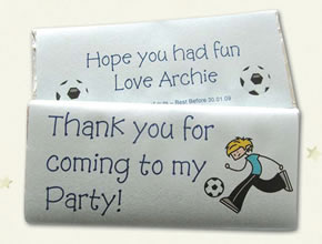Football Personalised Chocolate