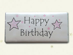Stars Personalised Chocolate