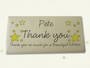 Thank You Personalised Chocolate